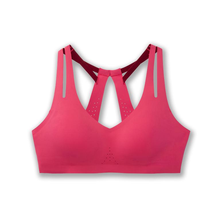 Brooks Women's Dare Strappy Running Bra - Hot Pink (JKLV97501)